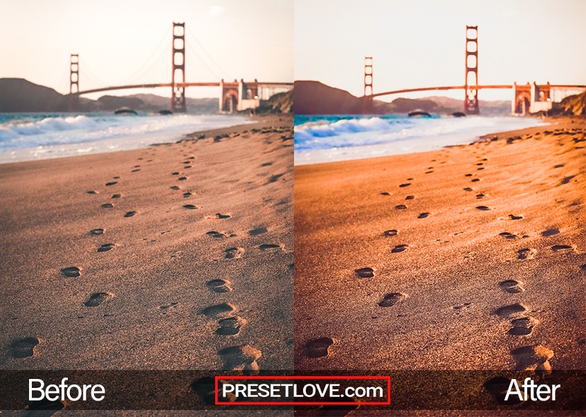 Terra Cotta Preset - footprints in the sand