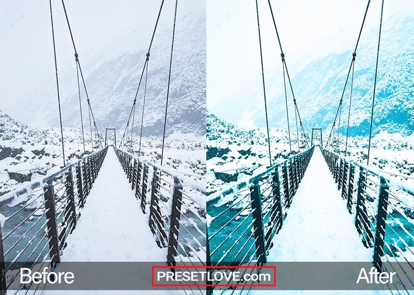 Winter Holidays Preset - snowy bridge