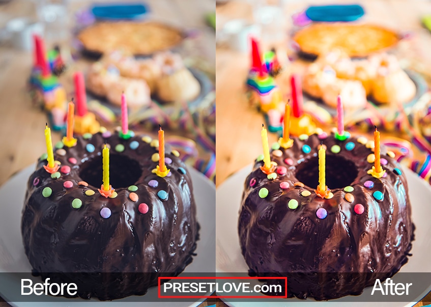 Vivid Party Preset - birthday cake