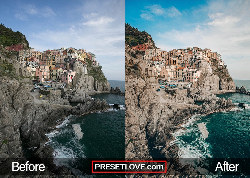 A warm and vibrant photo of the Cinque Terre