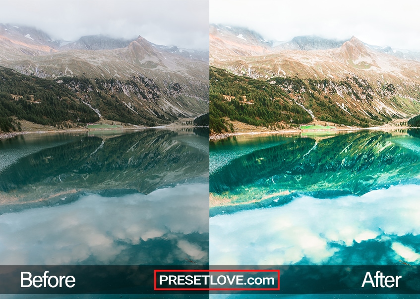 landscape view preset blue lake