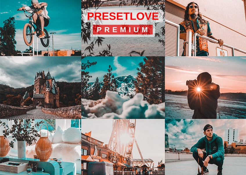 Orange and Teal PRO Premium Preset - PresetLove.com