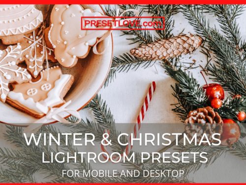 Winter and Christmas Lightroom Presets for mobile and desktop