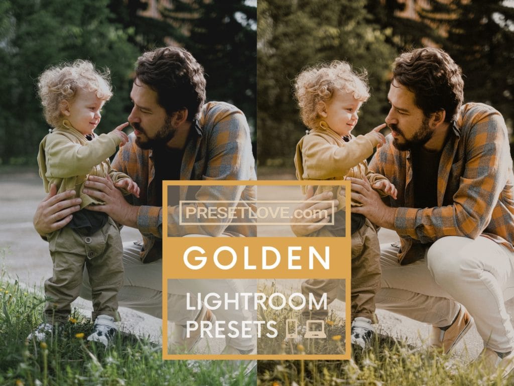 A list of Golden Lightroom Presets for free in PresetLove