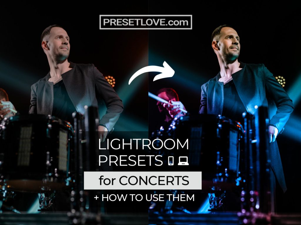 Best FREE Lightroom Presets for Concert Photography by PresetLove